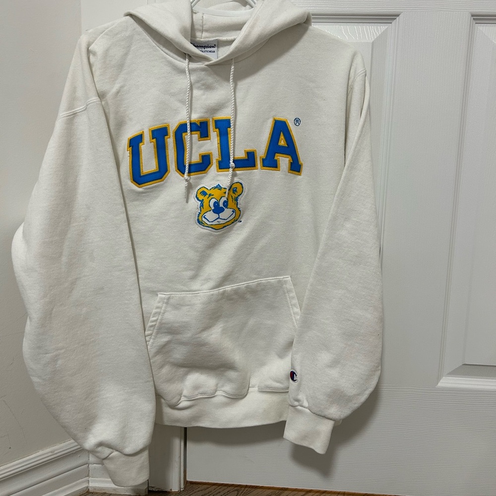 Champion White and Blue UCLA Men's Sweater